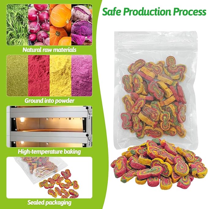 Fhiny Rabbit Chew Toys Mixed Forage Beetroot Carrot and Pumpkin Bunny Treats for Hamsters Guinea Pigs Chinchillas and Other Small Rodents Teeth Grinding (0.29lb/130g)-PurrikoPets