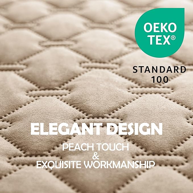 gogobunny 100% Double-Sided Waterproof Dog Bed Cover Pet Blanket Sofa Couch Furniture Protector for Puppy Large Dog Cat, Reversible (40x50 Inch (Pack of 1), Dark Beige/Light Beige)-PurrikoPets