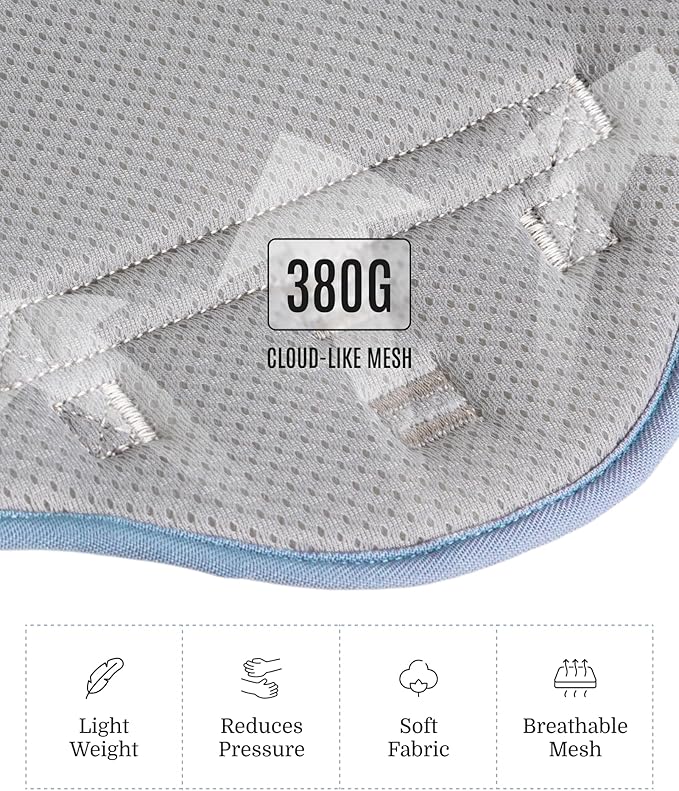 2025 New Edition, Fei & Eve MagEase Dog Harness - 3-Second Magnetic Buckles | 3-Point No-Pull Control | Heavy-Duty 900D Nylon | Dual Safety Handles | Breathable Mesh | Adjustable Fit | Medium, Blue-PurrikoPets