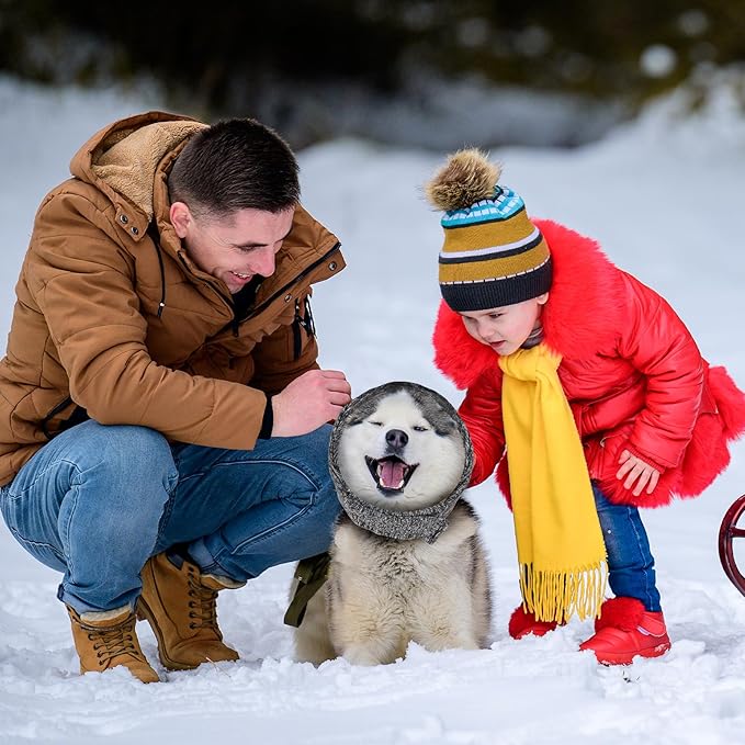 Dog Noise Cancelling Ear Muffs No Flap Ear Wraps for Dogs-PurrikoPets