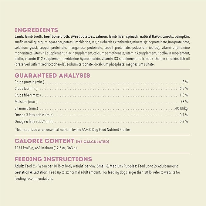ACANA Premium Pate in Bone Broth Grain-free Wet Dog Food Lamb Recipe 12.8oz Cans (12 Count)-PurrikoPets