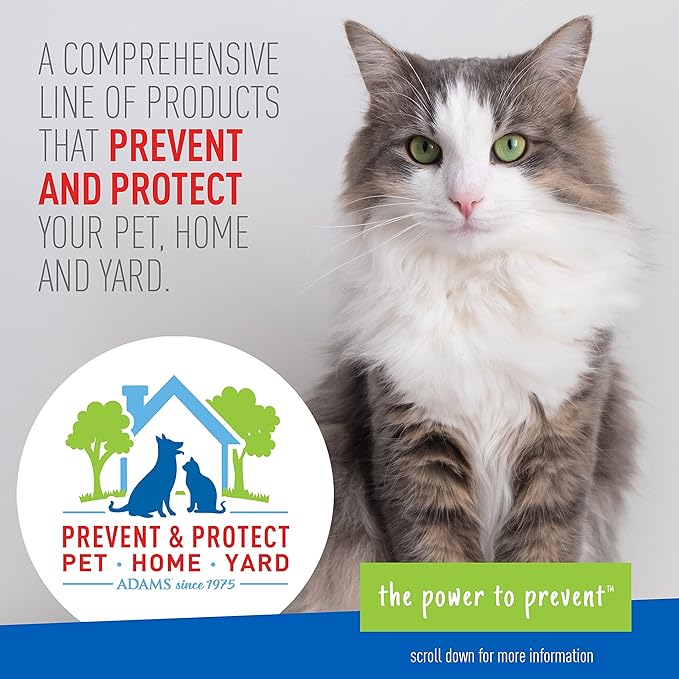 Adams Plus Yard Spray ; Kills Mosquitoes, Fleas, Ticks, Ants, And Many Other Listed Nuisance Pests in Outdoor Areas ; Treats Up to 5,000 Square Feet ; Easy To Use Hose-End Spray ; 32 Fl Oz-PurrikoPets