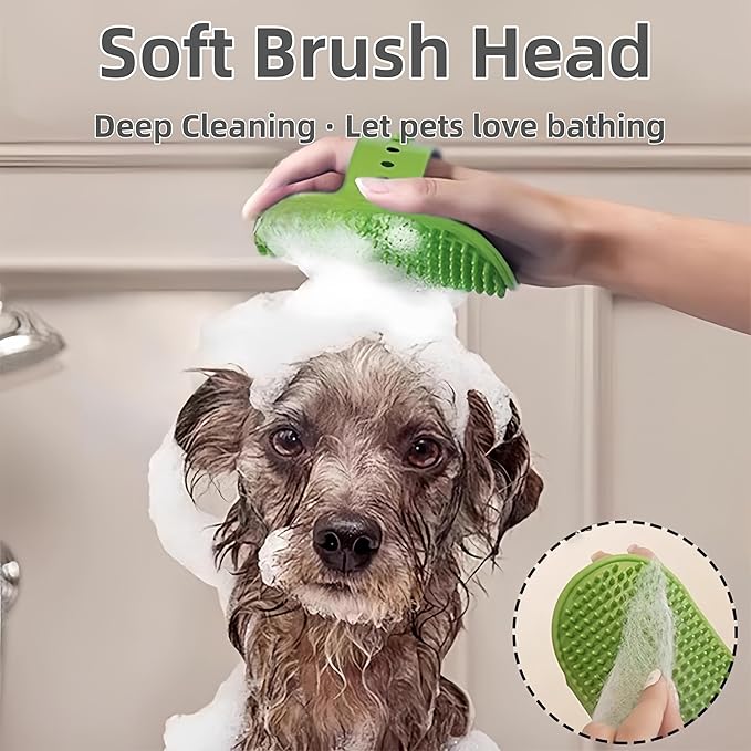 4-Pack Silicone Cat Brush Set, Pet Scratcher and Massager – Adjustable Pet Deshedding Brush, Bath Brush for Cats and Dogs, Suitable for Furniture Legs & Corners (4PCS (2 Yellow + 2 Green))-PurrikoPets