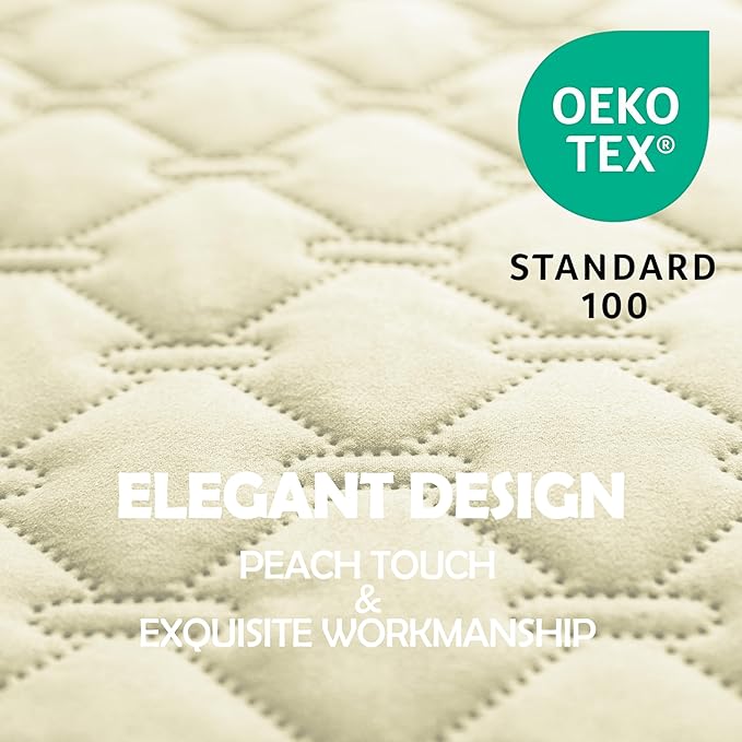 gogobunny 100% Double-Sided Waterproof Dog Bed Cover Pet Blanket Sofa Couch Furniture Protector for Puppy Large Dog Cat, Reversible (82x102 Inch (Pack of 1), Dark Cream/Light Cream)-PurrikoPets