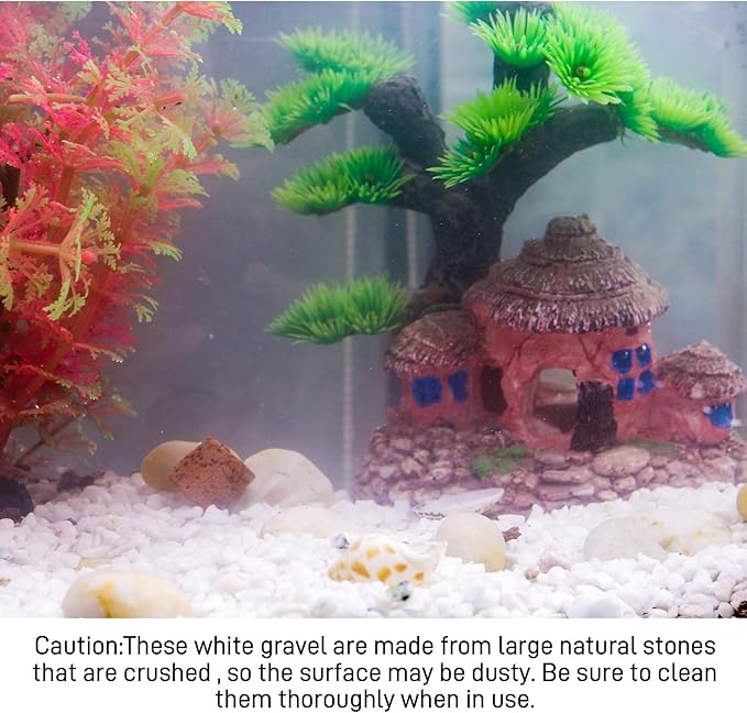 45lb White Cactus Pea Gravel Rocks,1/4 Inch Pebbles for Indoor Plants, Natural Succulent Rock and River Rocks Decorative for Aquariums, Vases, Outdoor Gardening, Top Dressing for Potted Plants-PurrikoPets