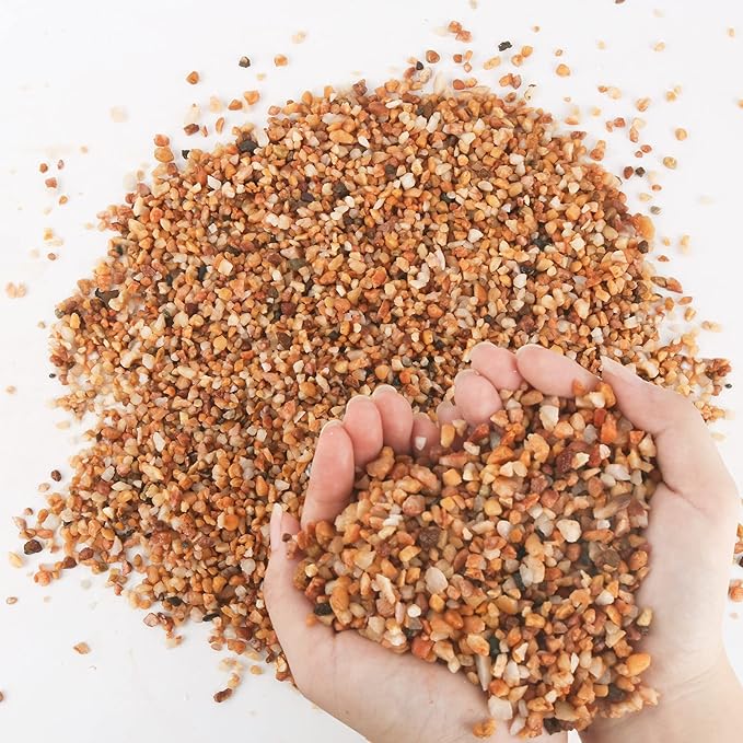 7lb Cactus Pea Gravel Rocks,1/5 Inch Pebbles for Indoor Plants, Natural Succulent Rock and River Rocks Decorative for Aquariums, Vases, Terrarium, Outdoor Gardening, Top Dressing for Potted Plants-PurrikoPets