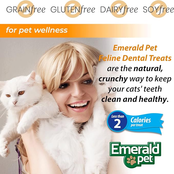 Feline Dental Treats — Tasty and Crunchy Cat Dental Treats Grain Free — Natural Dental Treats to Clean Cat Teeth, Freshen Breath, Reduce Plaque and Tartar Buildup — Salmon Treats, 32 oz (32 oz)-PurrikoPets