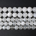 10MM 36PCS Natural White Moonstone Gemstone AAA Grade Crystal Spacer Loose Beads for Jewelry Making DIY Bracelet 15 Inches 1 Strand