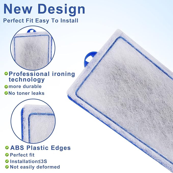 9 Count Assembled Medium Filter Cartridges Compatible with Tetra Whisper Bio-Bag Filters 10i PF10 Reptofilter 90 GPH Medium Replacement Filter Cartridges for Whisper Filter & Aquariums-PurrikoPets