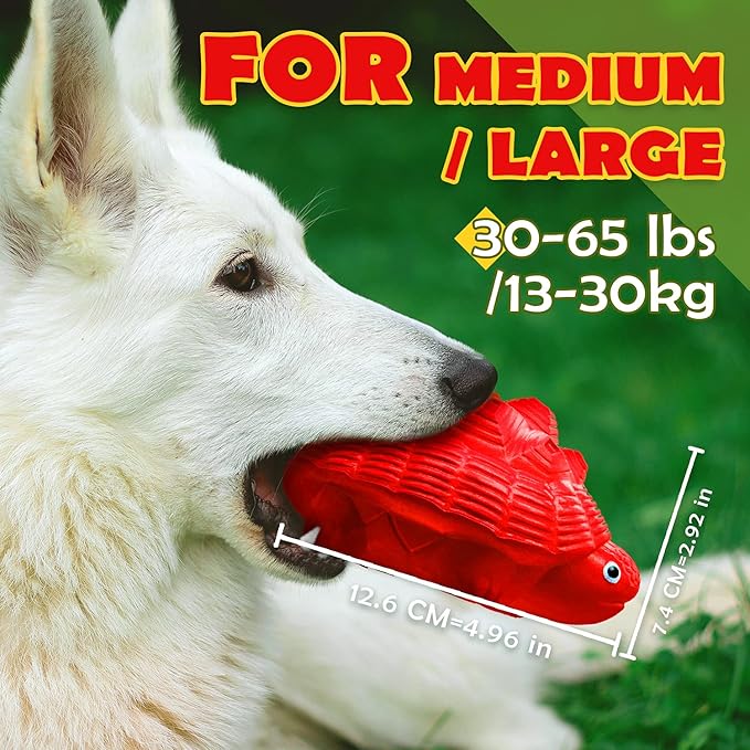 Dog Toys for Aggressive Chewers, Heavy Duty Tough Dog Toy for Large Dogs, Indestructible Squeaky Dog Toys-PurrikoPets