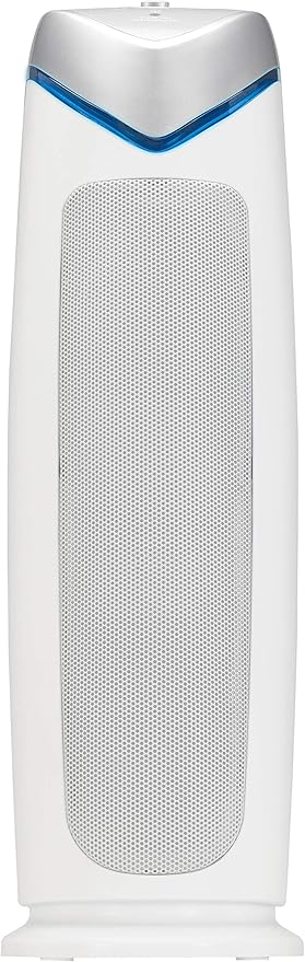 GermGuardian Air Purifier with HEPA 13 Filter, Removes 99.97% of Pollutants, Covers 743 Sq. Foot Room in 1 Hour, UV-C Light Helps Reduce Germs, 22 Inch, 2-Pack, White, AC4825W2PK-PurrikoPets