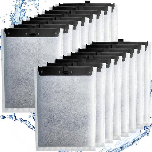driamor 16 Pack Large Filter Cartridges Compatible with Whisper Filters 20i/40i IQ20/30/45/60 PF20/30/40/60, Aquarium Filter Cartridge Replacement Assembled Compatible with ReptoFilter-PurrikoPets