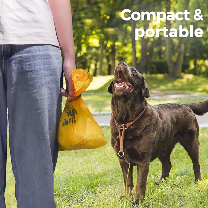 Dog Poop Bags Rolls Cornstarch Based Thickened&100% Leak Proof Dog Waste Bags -120 Count 8 Rolls - Doggie Poop Bag for puppy and Big Dogs(Lavender)-PurrikoPets