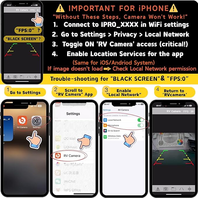 EWAY WiFi Magnetic Hitch Wireless Backup Rear/Front View Camera Rechargeable Battery for Easy Hitching of Gooseneck Horse Boat Travel Trailer/Fifth Wheels/RV/Camper Reverse for iPhone iPad Android-PurrikoPets