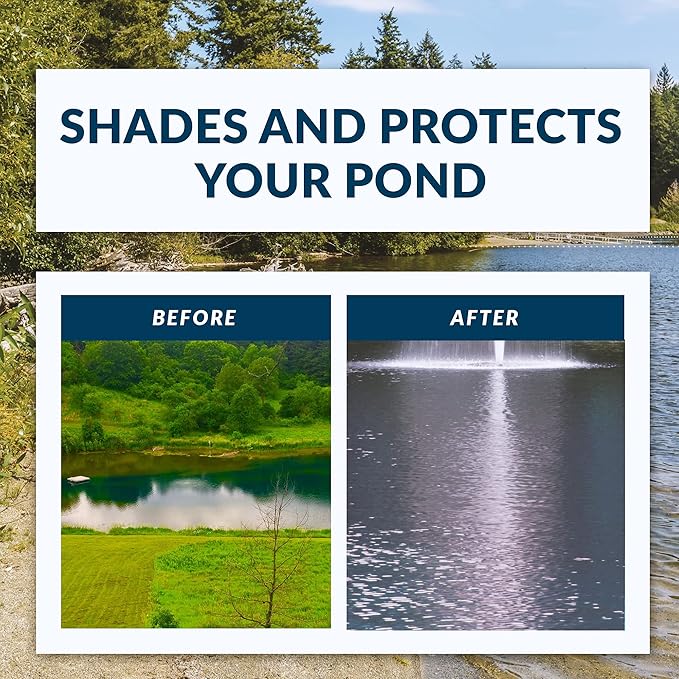 Airmax Twilight Blue Pond Dye 4X Concentrate for Outdoor Ponds & Lakes, Natural Pond Colorant & Beauty Enhancer, Block Ultraviolet Rays, Fish, Bird & Livestock Safe, Easy Liquid Application,1 Quart-PurrikoPets