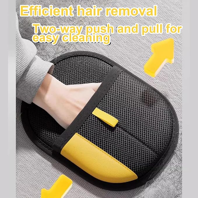 2PC Pet Hair Removal Glove,2025 New Reusable Pet Hair Removal Tool, Suitable for Bed Sheets, Sofas, Clothes, Carpets, Car Seats, and Static Gloves for Dogs and Cats-PurrikoPets