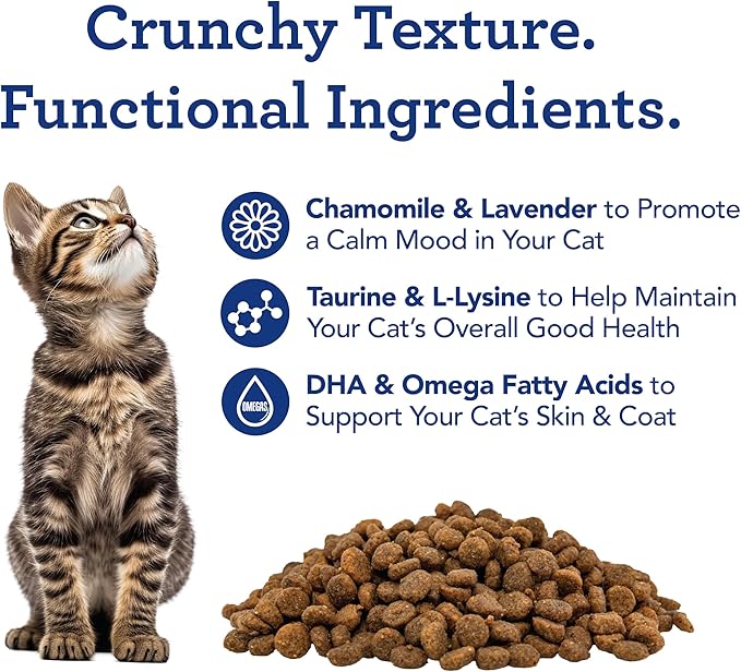 Get Naked Cat Calming Treats | Crunchy Salmon & Cheese Flavor | Feline Anxiety Relief & Stress Control | Grain-Free Cat Calming Product | Made in USA 2.5 oz-PurrikoPets