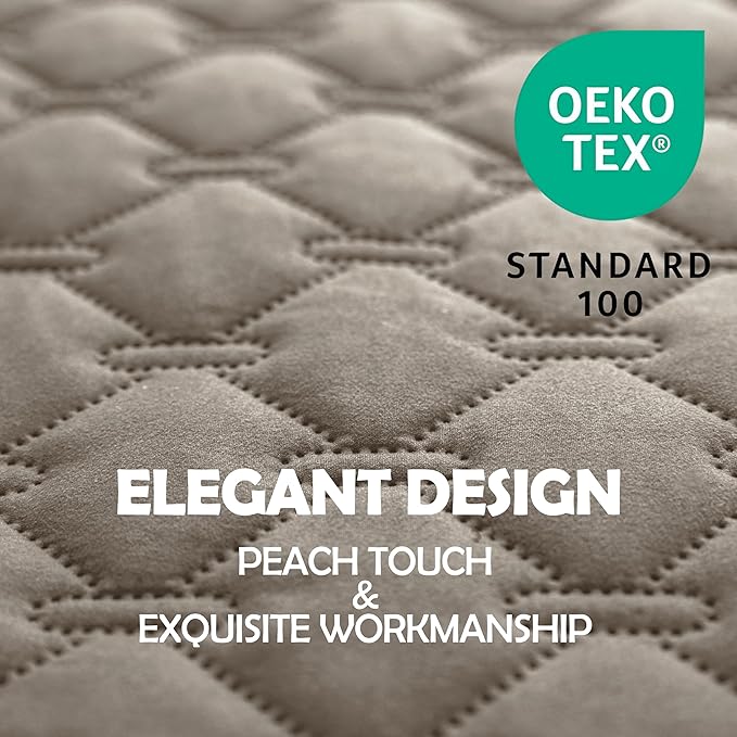 gogobunny 100% Double Sided Waterproof Dog Blanket Soft Pet Bed Cover Reversible Protect Furniture Couch Sofa Car for Puppy Large Dog Cat (Dark Stone/Light Stone, 68x82 Inch (Pack of 1))-PurrikoPets