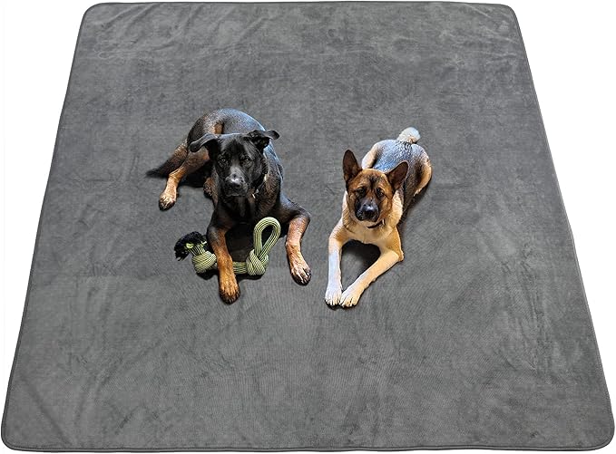 Dog Pee Pad Washable Extra Large, Instant Absorb Thicker Training Pads Non-Slip Pet Playpen Mat, Waterproof Reusable Floor Mat Ideal for Puppy Senior Dog Whelping Incontinence Housebreaking 65x48 Inch-PurrikoPets