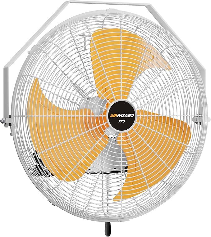 20 Inch Outdoor Wall Fan, 5800 CFM Waterproof Wall Mounted Fan Industrial Grade Metal Outdoor Fans, 3 Speeds, Adjustable Tilt, for Patio, Greenhouse, Garage, Gazebo Use, UL Listed-PurrikoPets
