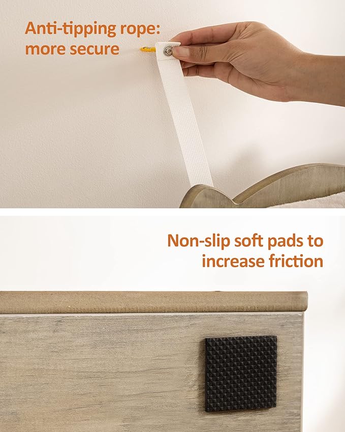 FourFurPets 43.8in 3-Tier Modern Cat Tree Tower Condo, Cat Scratch Posts for Indoor Cats, Big Plate, Two 19.7in Full Sisal Scratching Posts, Greige-PurrikoPets