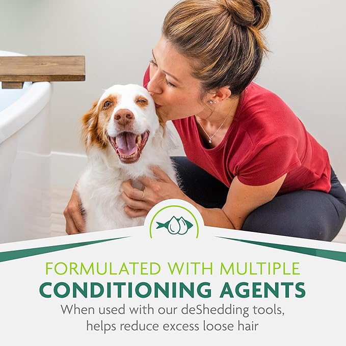 FURminator® deShedding Ultra Premium Conditioner for Dogs, 128 Oz, with Pump-PurrikoPets