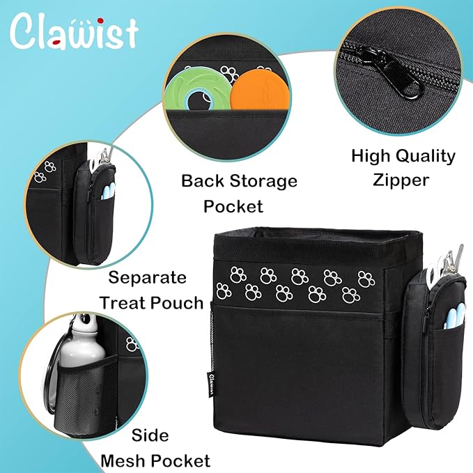 Dog Travel Bag - Airline Approved, 2 Food Containers, 2 Bowls, Treat Pouch & Accessories-PurrikoPets