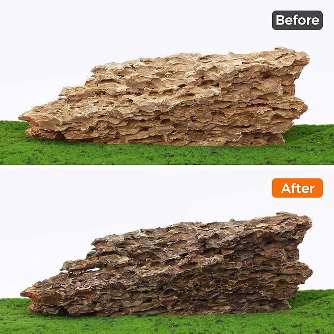 18-20 Inches Natural Dragon Stone 1 PCS Ultra Large Aquarium Rocks for Aquascaping, Aquarium Landscaping, Terrariums, Fish Tank Decoration, Vivariums, Paludarium, Amphibian Enclosures-PurrikoPets