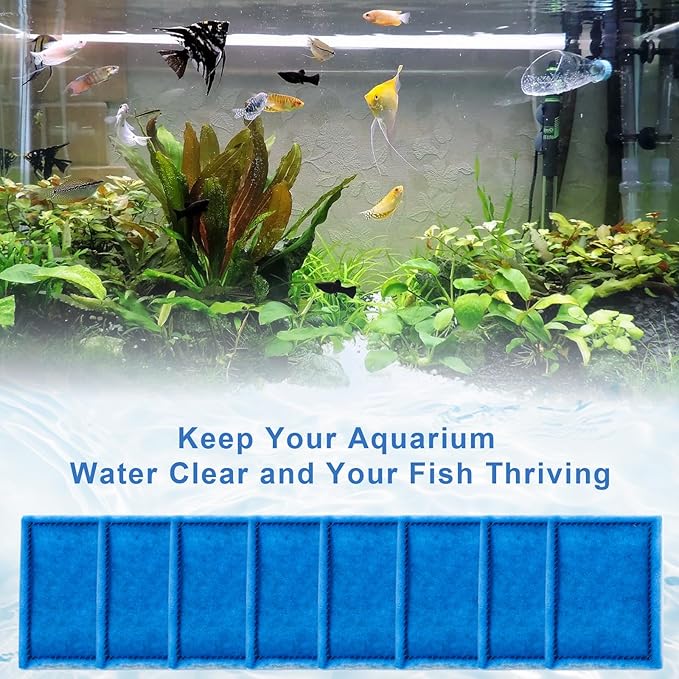 8 Pack Aquarium Filter Cartridge Replacement Rite-Size B Filter Cartridges Compatible with MarineLand Penguin PRO Power Filters 100/125/175 /150, for Aqua-Tech(EZ-Change #2) 10-20 Gallon Power Filters-PurrikoPets