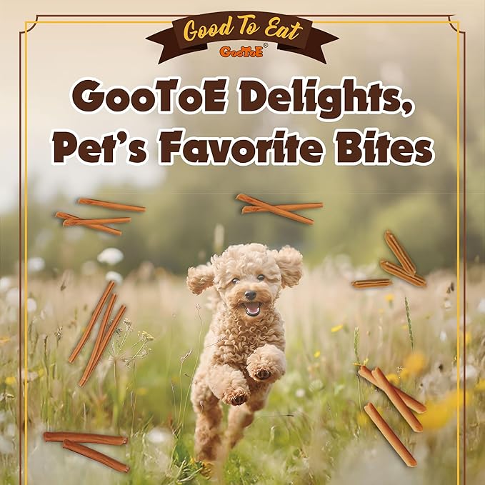 Gootoe Chicken Dog Treats – Chicken Dipped Sticks 1.5 lb – All Natural, Grain-Free, Low Fat, Premium Training Chews, Healthy & Easily Digestible-PurrikoPets