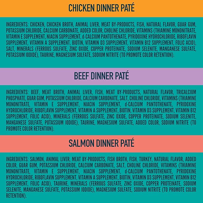 A Strong Heart Canned Wet Cat Food, Chicken, Beef and Salmon Variety Pack - 3 oz Cans (Pack of 24), Made in The USA with Real Chicken, Beef and Salmon-PurrikoPets