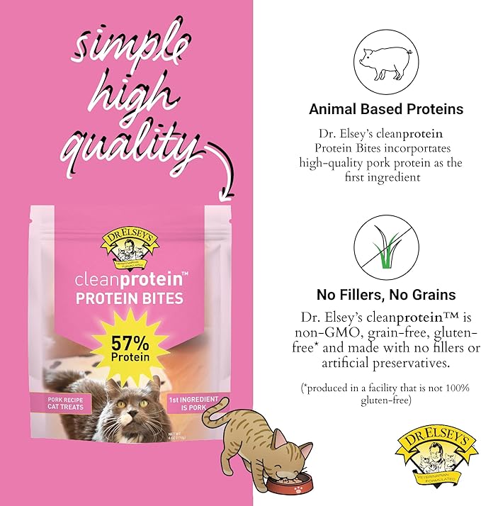 Dr. Elsey's cleanprotein Protein Bites Pork 12 oz.-PurrikoPets