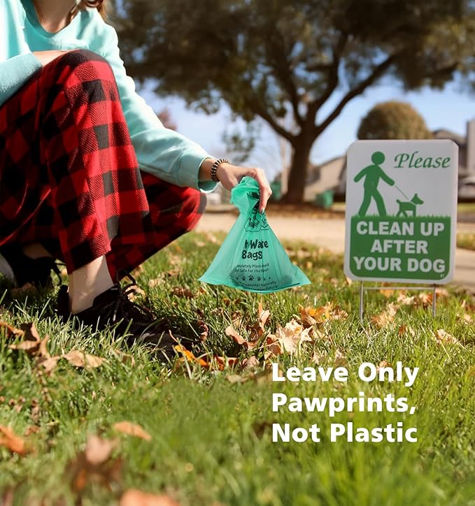 100% Compostable Dog Poop Bags, 270Count Value Pack, BPI Certified, Biodegradable Leakproof Thick Poop Bags for Dogs with Dispenser, Plant-Based, ASTM D6400 & EN 13432 Compliant Pet Waste Bag-PurrikoPets