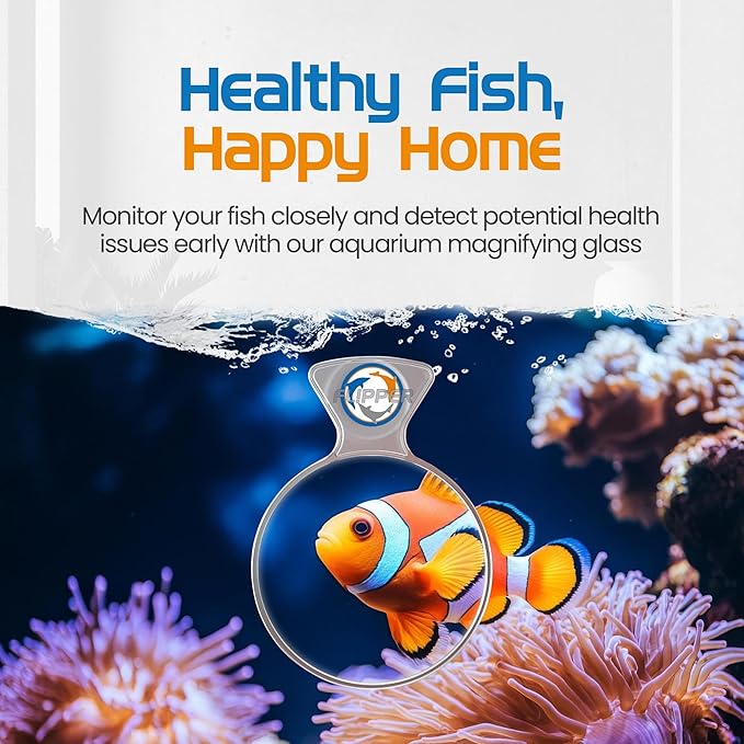 FL!PPER Flipper DeepSee Viewer MAX 5" Coral and Fish Magnifier for Reef Tank and Freshwater Aquarium Photography and Videography - Magnetic Magnifying Glass-PurrikoPets