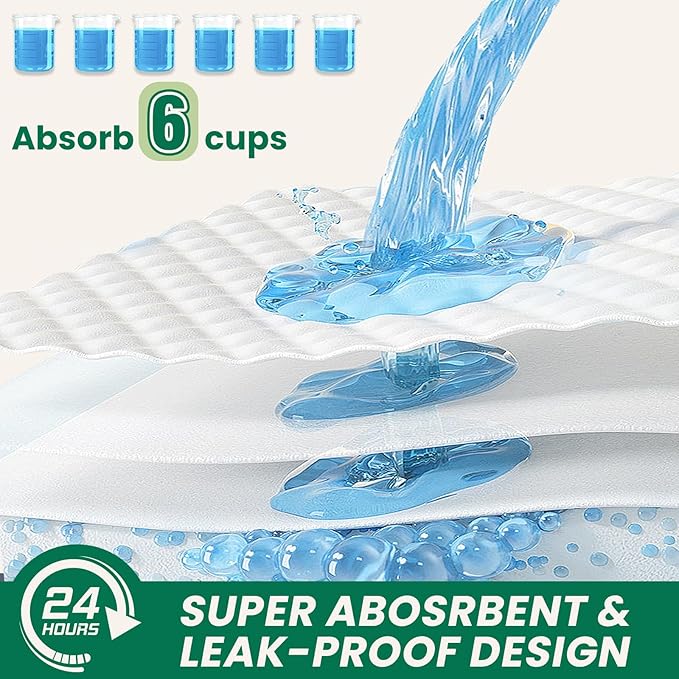 100 Count Large Dog & Cat Puppy Pee Pads - 28"x30" Absorbent Potty Training Pads | Leakproof Quick-Dry Disposable Pet Pads for Puppies, Dogs & Cats | Indoor, Outdoor, Litter Box, Housebreaking Use-PurrikoPets