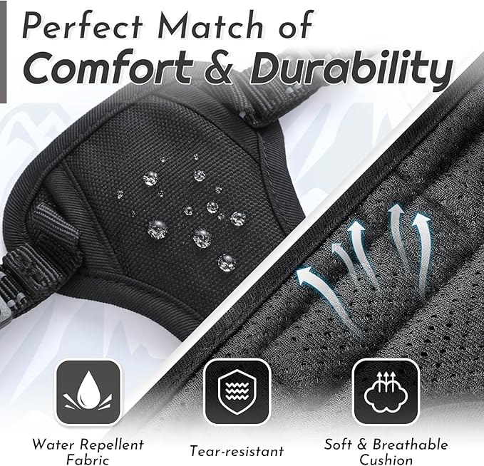 Eagloo Small Dog Harness No Pull, Service Vest with Reflective Strips and Control Handle, Adjustable and Comfortable for Easy Walking, No Choke Pet Harness with 2 Metal Rings, Black, XS-PurrikoPets