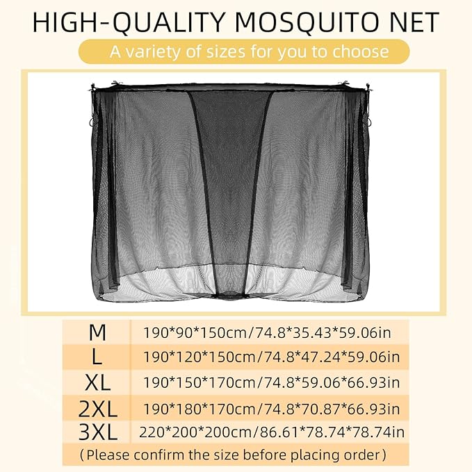 4 Corners Mosquito Net for Mosquiteros para Camas Bed Canopies Netting Bed Drapes Rectangular Mosquito Mesh for Camping Home Outdoor Travel(Black,L79 X W47 X H59 Inch,Opening)-PurrikoPets