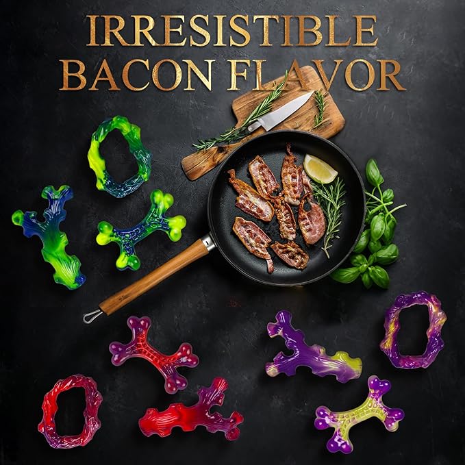 9-Pack Indestructible Dog Toys for Aggressive Chewers, Durable Chew Toys for Large Dogs, Dog Toy for Aggressive Chewer Large Breed, A Super Set for Happiness for All Dogs-PurrikoPets