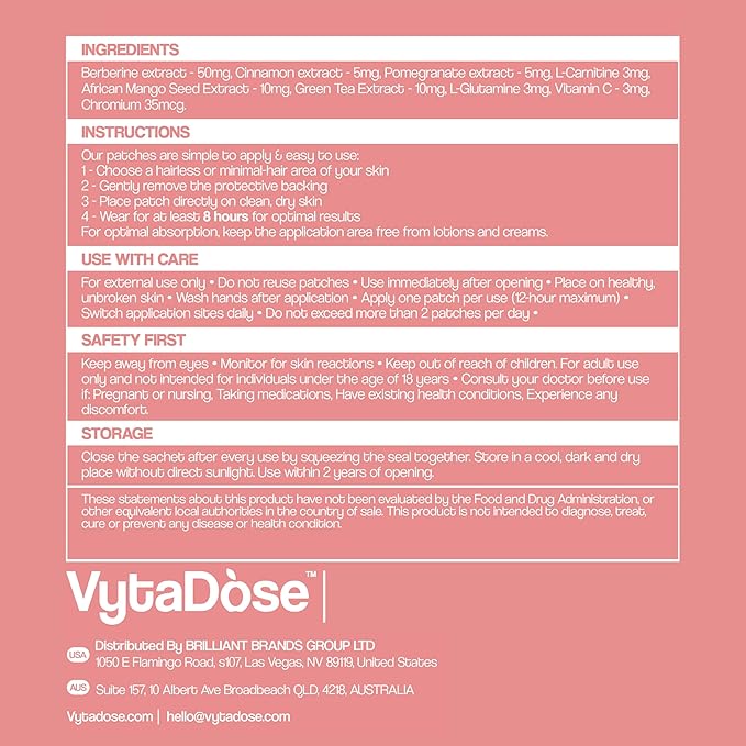 GLP1 Patches | 5X Stronger Formula | 12 Hour Extended Hunger Support | Berberine, Pomegranate, Green Tea, L-Glutamine | New & Improved Kind of GLP-1 Patches | 30 Count-PurrikoPets