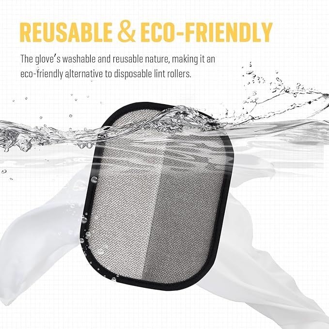 2025 New Pet Hair RemovalGlove,Upgraded Animal Fur Removal Tool,Yomi Pet Hair Remover Glove, Washable Reusable Double Sided Static Pet Hair Removal Glove forCouch,Furniture,Carpet,CarSeat. (2pcs)-PurrikoPets