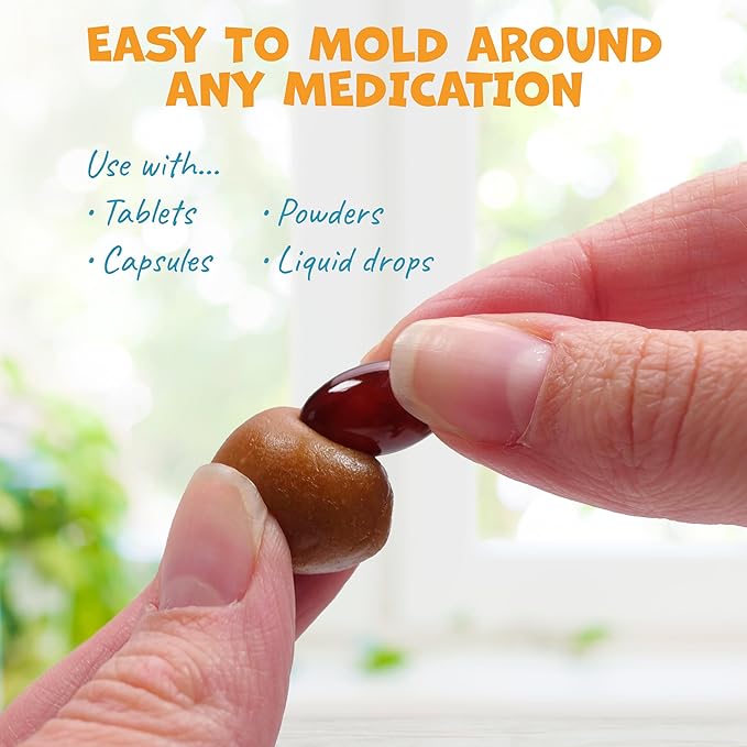 Flavor-Doh - Flavored Pill Wrap for Dogs to Hide Capsules, Create Pockets, and Form Pill Treats for Dogs - Easy-to-Use Treat Paste for Pet Medicine - Peanut Butter (8oz)-PurrikoPets