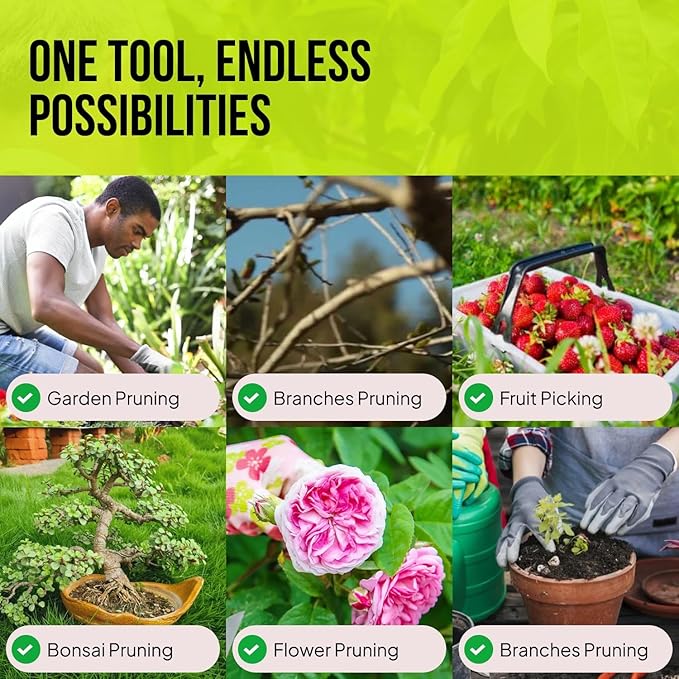 2-Pack Stainless Steel Gardening Scissors, Pruning Shears and Clippers for Gardening-PurrikoPets