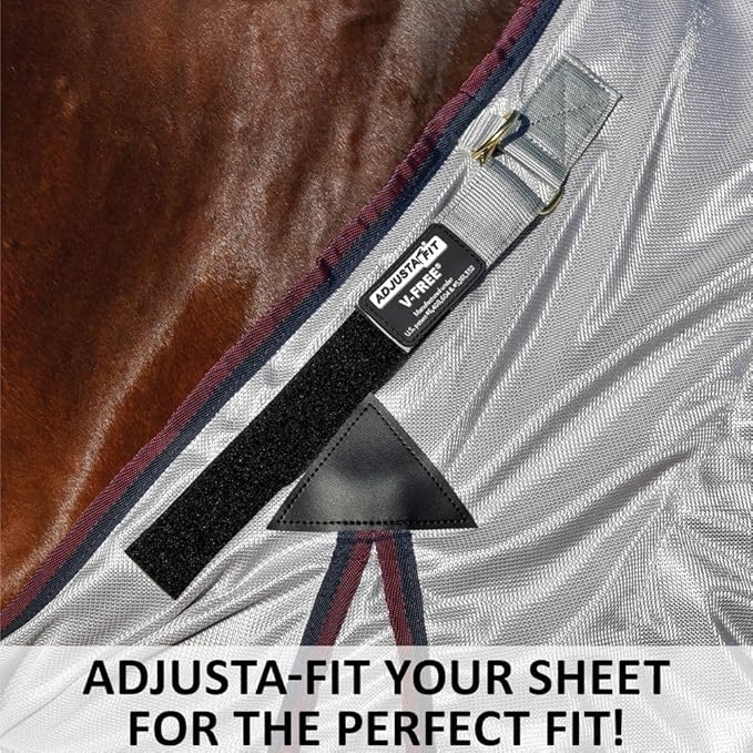 Dura-Tech RipGuard Adjusta-Fit Horse Fly Sheets | Self-Repairing Durability | Enhanced UV & Insect Protection | Ideal for All Horse Breeds-PurrikoPets