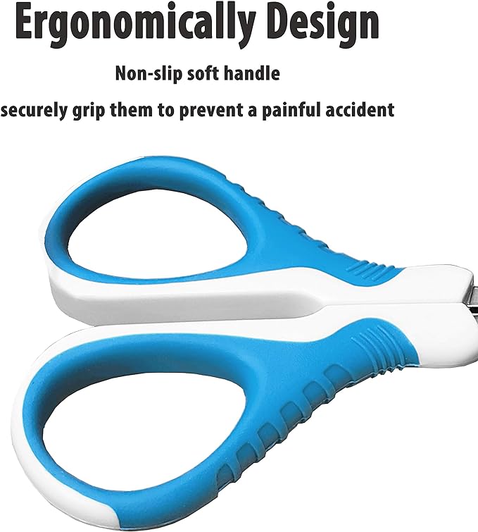 gonicc Professional Pet Nail Clippers and Trimmer - Best for Cats, Small Dogs and Any Small Pets. Sharp Angled Blade Pet Nail Trimmer Scissors.-PurrikoPets
