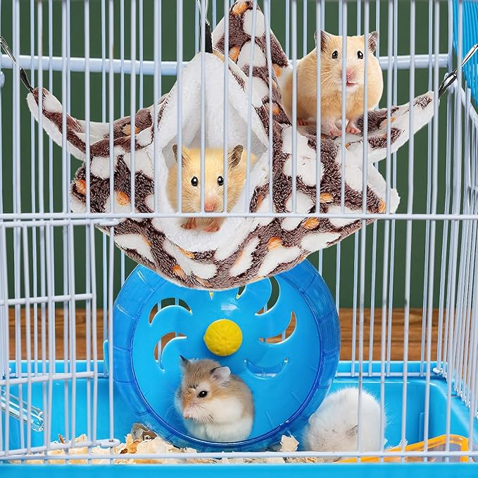 4Pcs Rat Guinea Pig Hanging Hammock Ferret Hanging Bed Pet Cage Hammock Accessories for Small Animals Chinchilla Parrot Sugar Glider Ferret-PurrikoPets
