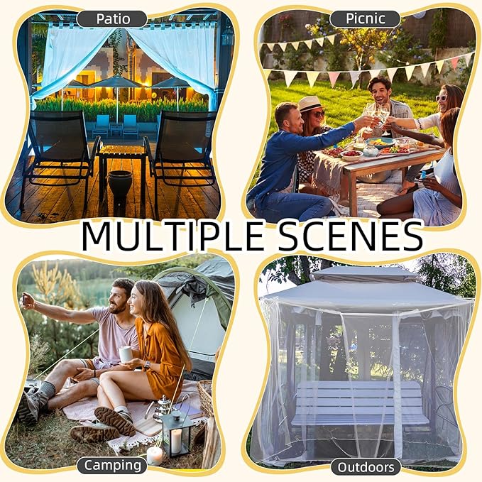 4 Corners Mosquito Net for Mosquiteros para Camas Bed Canopies Netting Bed Drapes Rectangular Mosquito Mesh for Camping Home Outdoor Travel (White,L75 X W59 X H67 Inch,Opening)-PurrikoPets