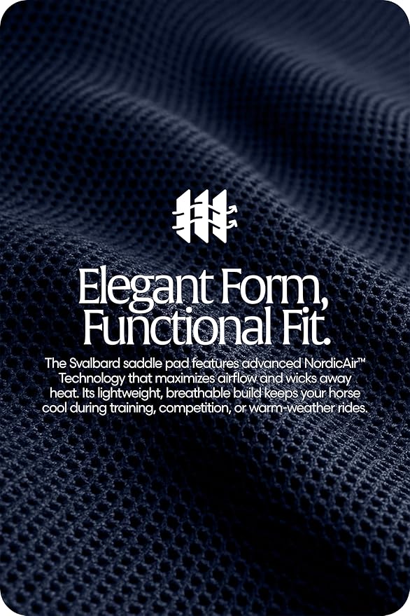 Equinavia Svalbard NordicAir™ Tech All Purpose Saddle Pad | Breathable Micromesh | Contoured Shape-PurrikoPets