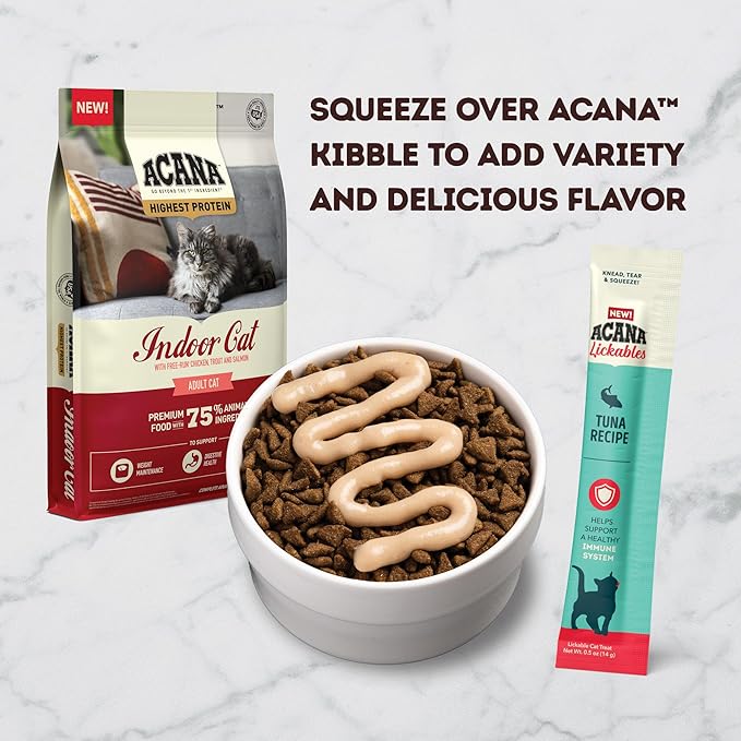 ACANA Lickables Cat Treats Tuna Recipe .5oz Tubes (5 Count)-PurrikoPets