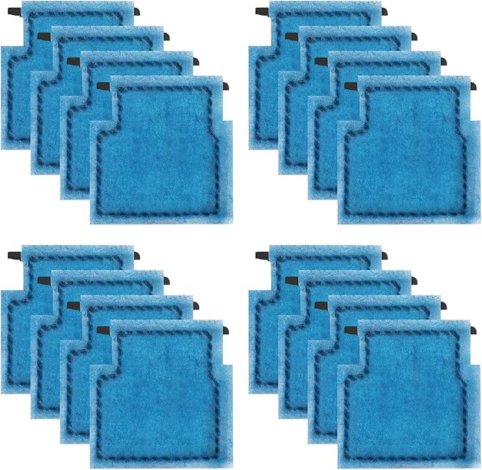 16 PCS Aquarium Filter Cartridge Compatiable with Aqua-Tech Filters (EZ-Change #1) Fish Tank Filter Cartridge Compatiable with Aqua-Tech 5-15 Power Filter-PurrikoPets