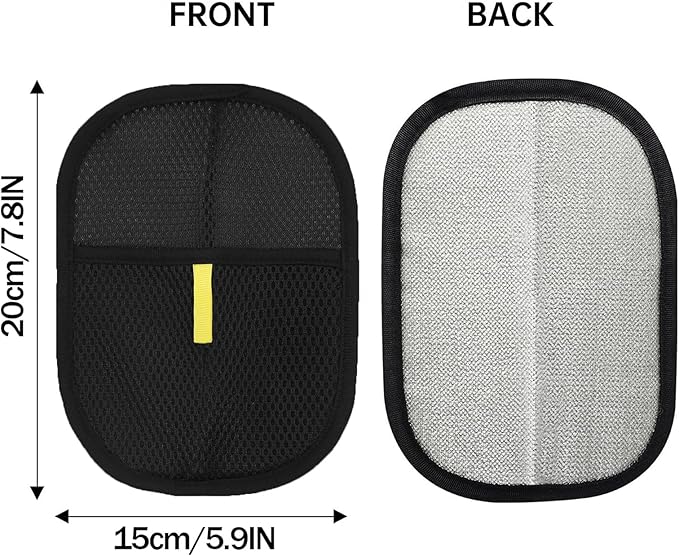 2 pcs Electrostatic Gloves Pet Hair Removal, 2025 Pet Hair Remover Glove,Cat Grooming Gloves,Reusable Pet Hair Remover Tool for Clothing, Couch, Carpet, Car Seat (2 pcs)-PurrikoPets